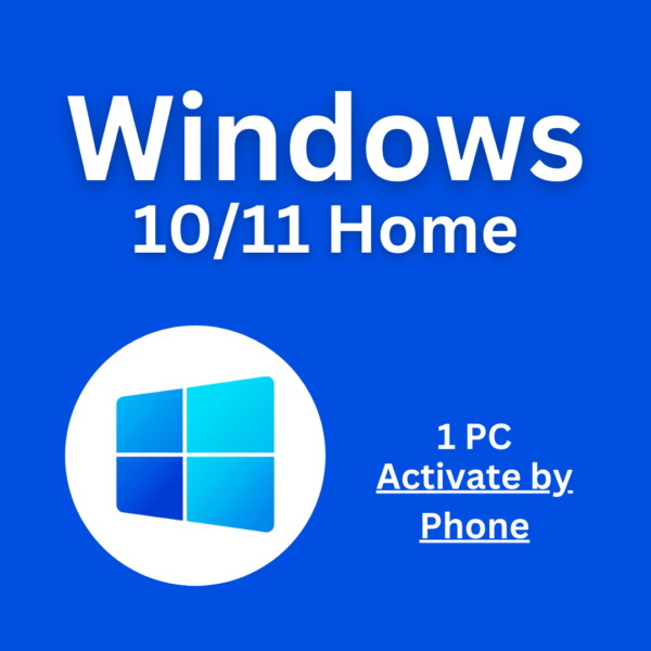 Windows 10/11 Home 1PC Phone Activation