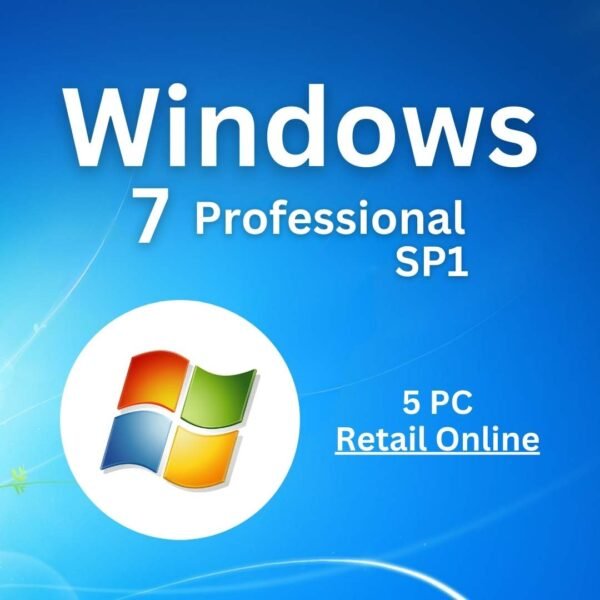 Windows 7 Professional SP1 for 5 PCs