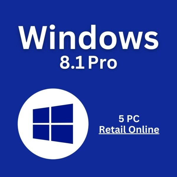 Windows 8.1 Pro for 5 PCs