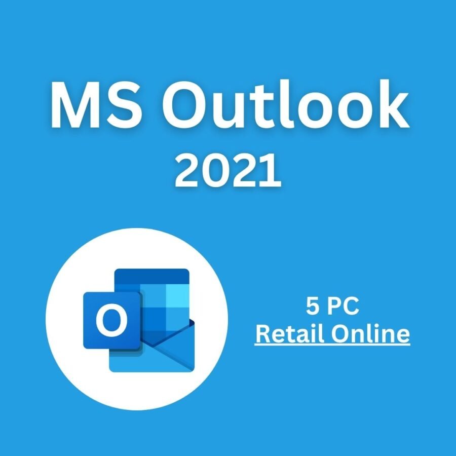 Outlook 2021 Software for 5 PCs