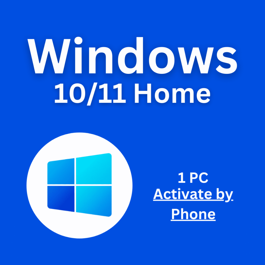 Windows 10/11 Home 1PC Phone Activation
