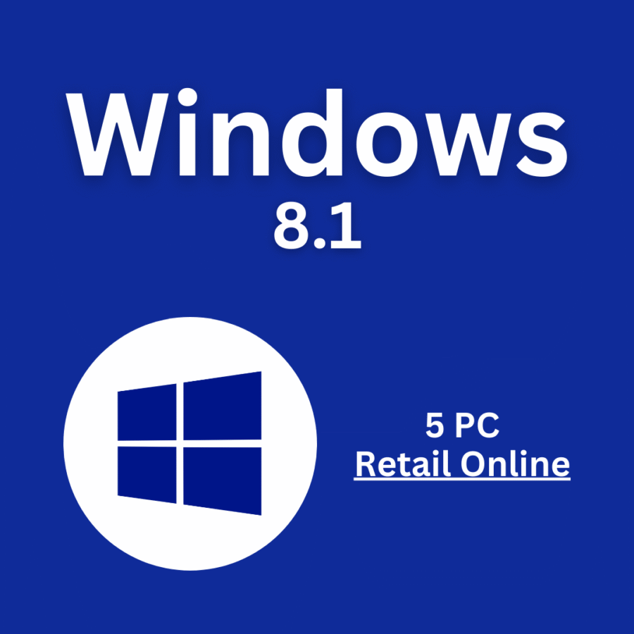 Windows 8.1 for 5 PCs