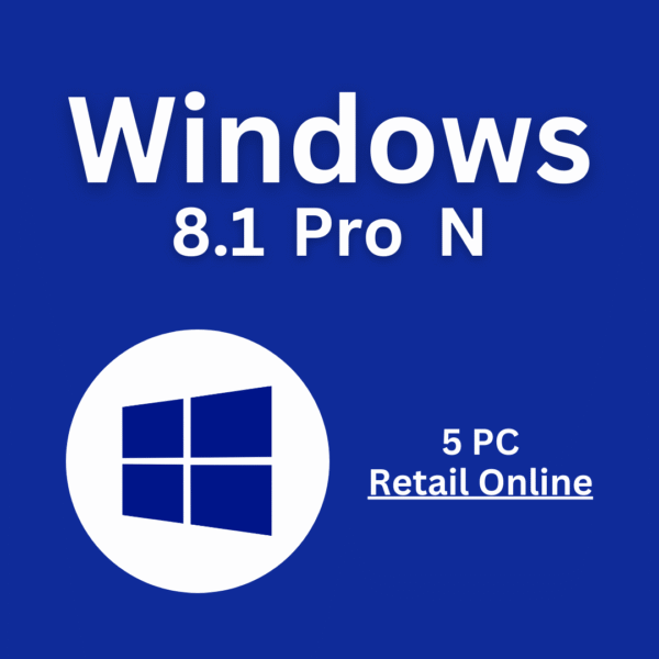 Windows 8.1 Pro N, 5PC Retail