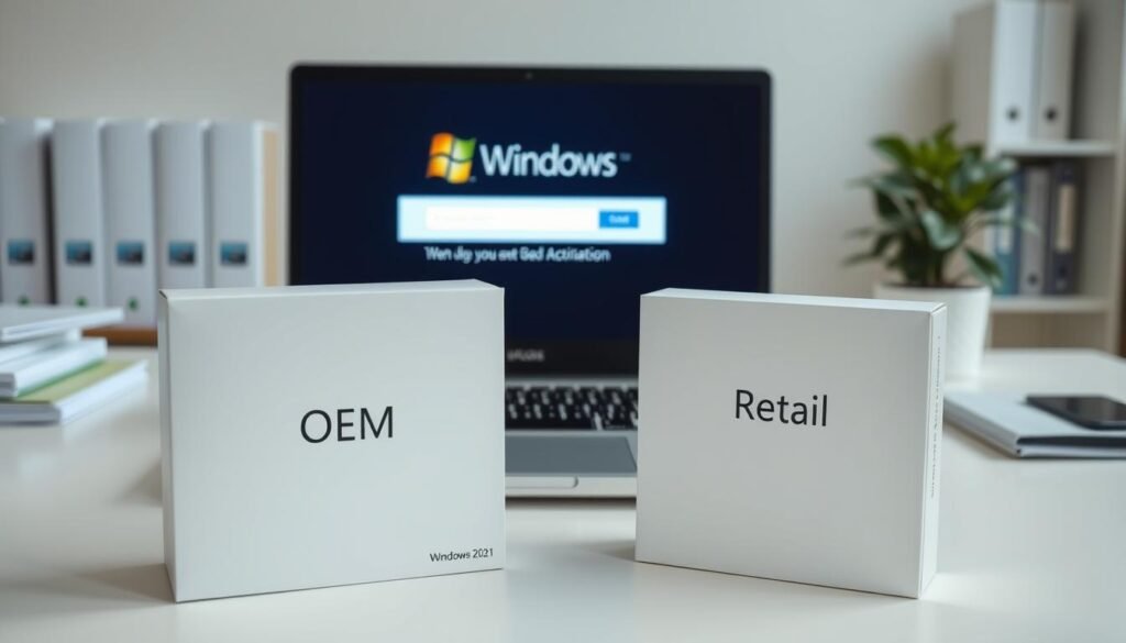 windows oem retail activation comparison